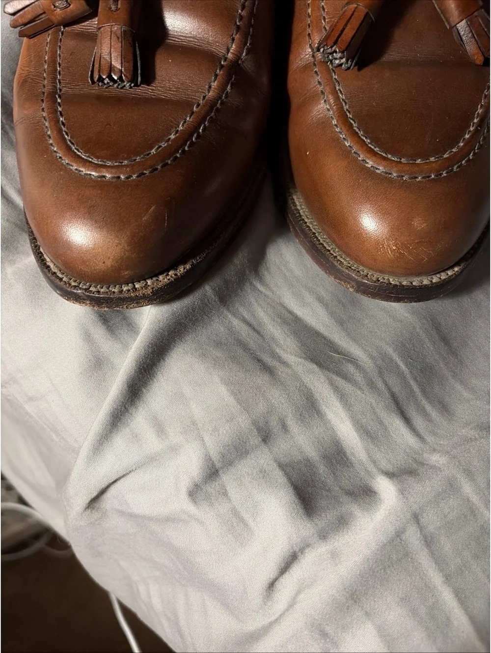 Brooks Brothers Brown Leather Tassel Loafers Size 10D